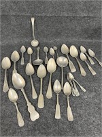 Antique Pewter Silverware & Spoons