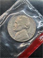 Uncirculated 1968-D Jefferson Nickel In Mint Cello