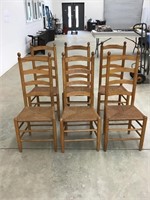 Gorgeous Ladder Back Chairs with Rush Bottom