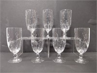 Princess House Etched Floral Glasses