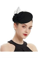 $47 RZTA Women's Vintage 100% Wool Fascinator Hat