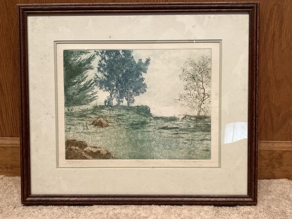 Signed & Numbered Etching by Jon H. Messer