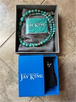 Jay King Turquoise Necklace & Earrings G