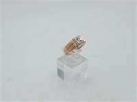 14K Mens Gold Diamond Ring 5.8 grams