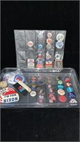 1960s - 1980s Political Campaign Buttons