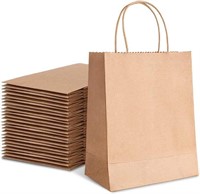 TOWRAP Brown Paper Bags 8x10.5'' 25 Pack