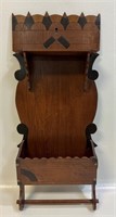 LOVELY VINTAGE WOODEN HANGING WALL BOX