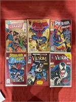 6 bagged and backed comics