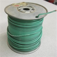 Partial Spool Of Green 12 AWG Stranded Wire