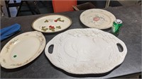 4 VTG Serving Plates