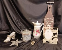 HOME DECOR MIXED LOT / APPROX:  6 PCS