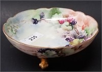 9" Hand-Painted Footed Console Bowl