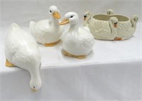Ducks-ceramic-3 +1 planter