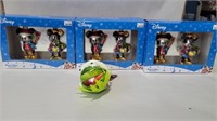 Disney mickey and minne mouse and Kermit the frog