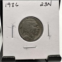 1936 BUFFALO NICKEL