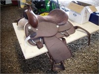 16" saddle w/ bridle & breast collar