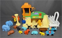 1984 Fisher Price Patting Zoo, with animals