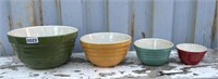 SET OF FIESTA COLORED NESTING  MIXING BOWLS