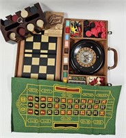 1940's Lowe Bakelite Suitcase Game Set