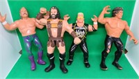 4x 1980's LJN Wrestling Figures Jake The snake +