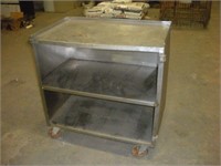 Stainless Steel Work Cart  5 Inch Casters