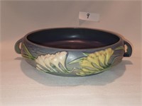 Roseville Blue Freesia Bowl Pottery