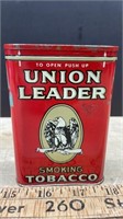 Union Leader Pocket Tobacco Tin