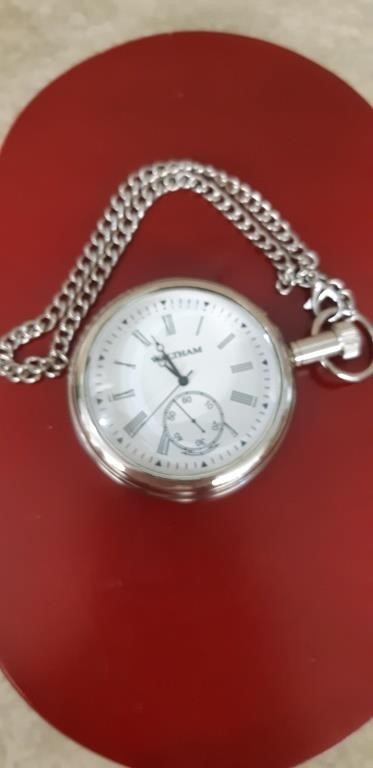 Waltham Working Pocket watch - Nautical compass