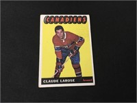 1965 Topps Hockey Card Claude Larose