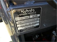 Kubota RTV-X1100 CRL-A UTV with 6'6" Boss Power V