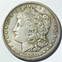 1904 MORGAN DOLLAR AU