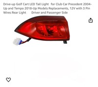 Drive-up Golf Cart LED Tail Light