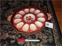 Red Egg Plate