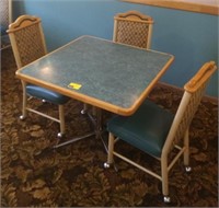 Square Diner Table with 3 Chairs