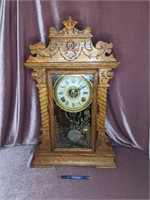 Antique Oak Seth Thomas Clock - 23"