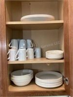 Plain Corelle Dishes & Ceramic Mugs