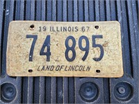 1967 Illionois License Plate
