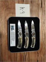 Legends of the Iron Horse 3 knife set