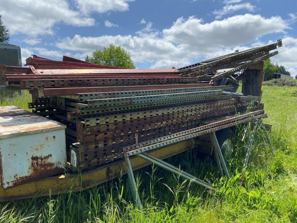 LOCATED IN AMITY - Assorted Pallet Rack on Trailer