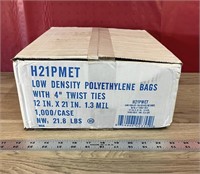 1,000 Low Density Poly Bags