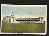 1928 Ohio State Football Stadium Postcard