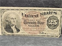1863  25 Cent Fractional Note