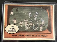 1961 Topps Johnny Unitas Highlights