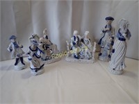Romance Blue Figurines