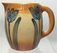 1910-1968 EARLY ROSEVILLE BLUE TULIP PITCHER,