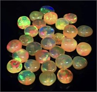 5.25 cts Natural Ethiopian Fire Opal Beads