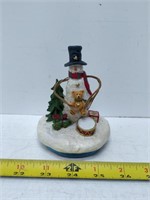 snowman candle topper