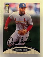 Cardinals Ozzie Smith Signed Card with COA