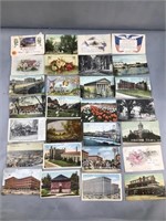 28 postcards many - central Illinois