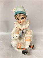 Porcelain Clown Figurine